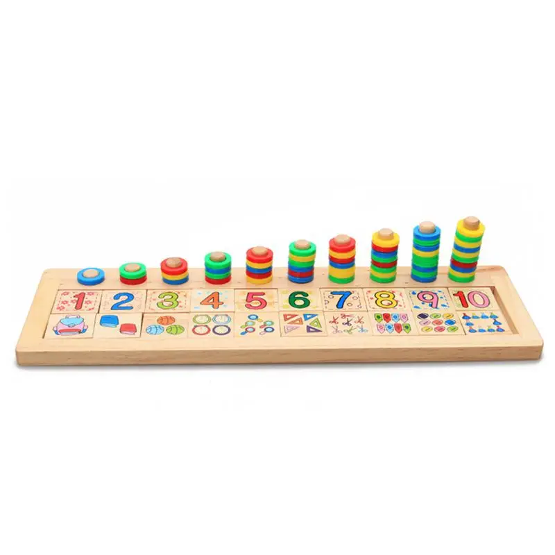 

Children Wooden Montessori Materials Learning To Count Numbers Matching Early Education Teaching Math Toys