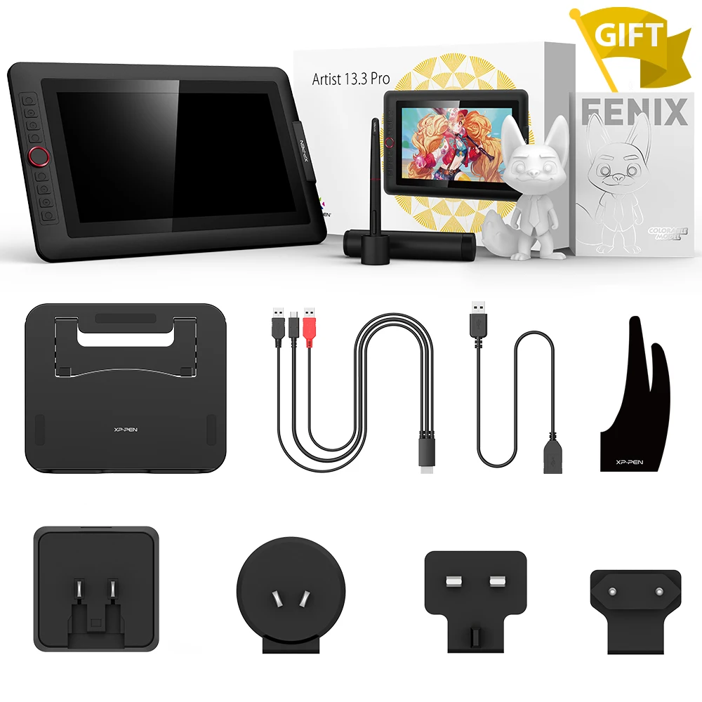 Xppen-Artist 13.3 Proグラフィックタブレット,13.3インチ,8192圧力 