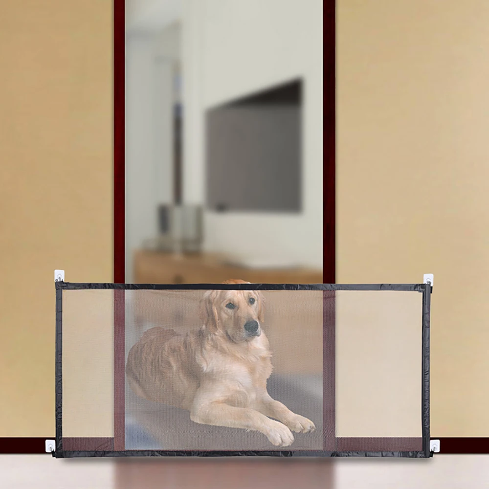 

Dog Gate Ingenious Mesh Dog Fence For Indoor And Outdoor Safe Pet Dog Gate Safety Enclosure Pet Supplies