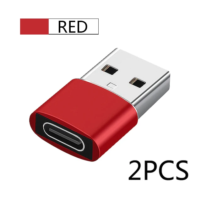 usb c 30w 2pcs USB C Adapter OTG Type C to USB Adapter Type-C OTG Adapter Cable For iPhone 13 12 Pro Max For airpods 2 3 phone USB Adapter 65w usb c charger Chargers