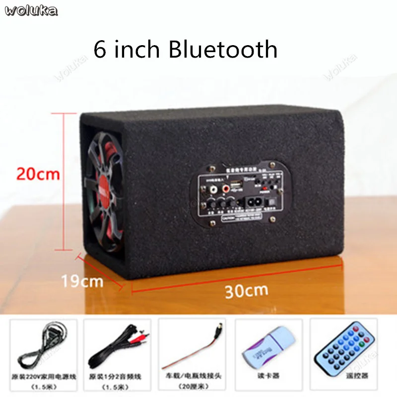 F Bluetooth Динамик дома автомобиля 12V избыточный вес сабвуфера на открытом воздухе Беспроводной для мобильного телефона, компьютера, CD50 Q04 - Цвет: F