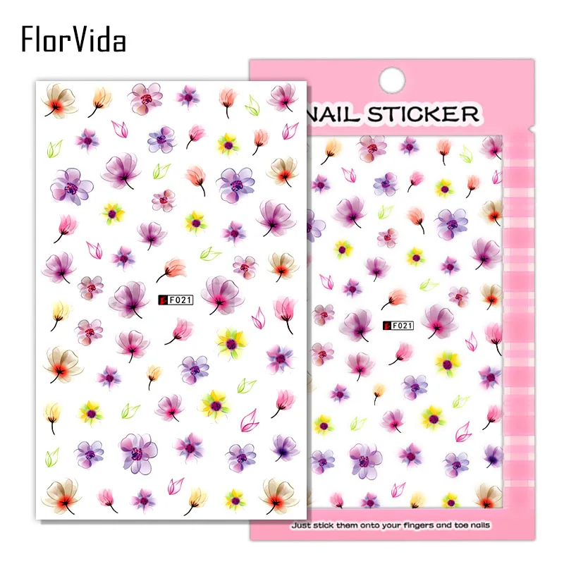 

Nail Art Sticker Self-adhesive Nail Stickers F Series Animal Plant Fruit Flower Nail Applique Self-sticking Decorative