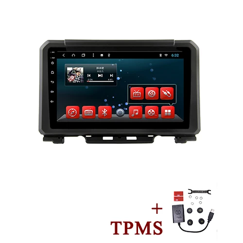 with External TPMS YAZH Android 9,0 Автомобильный мультимедийный блок для Suzuki Jimny с 9," 2.5D ips дисплей/Carplay/Android Авто/Зеркало Ссылка - Цвет: with External TPMS