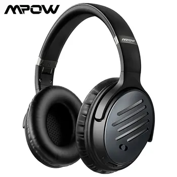 

Mpow H16 Wireless Bluetooth Headphones Active Noise Cancelling Headsets with Deep Bass Sound Fast Charging 30 Hrs Playing Time