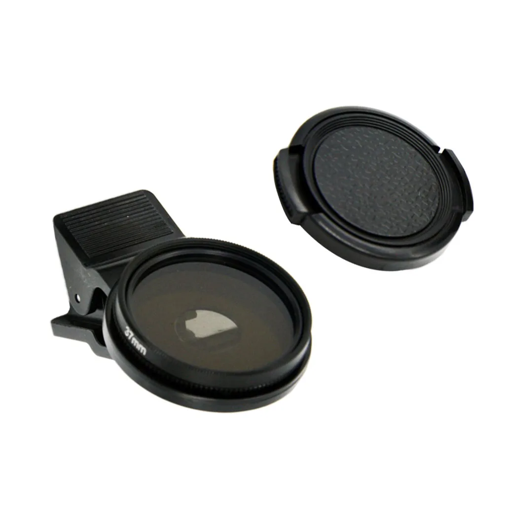

37mm Cell Phone Camera CPL Lens Filter Circular Polarizing Lens with Clip for iPhone Samsung Android Tablet