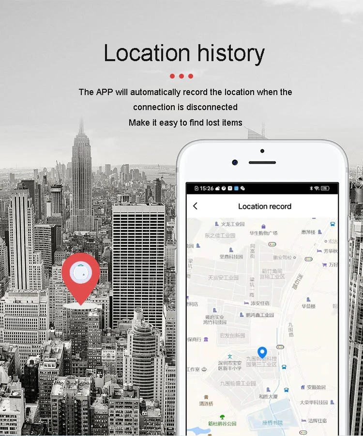 localização rastreador bluetooth rastreador inteligente veículo anti-perdido