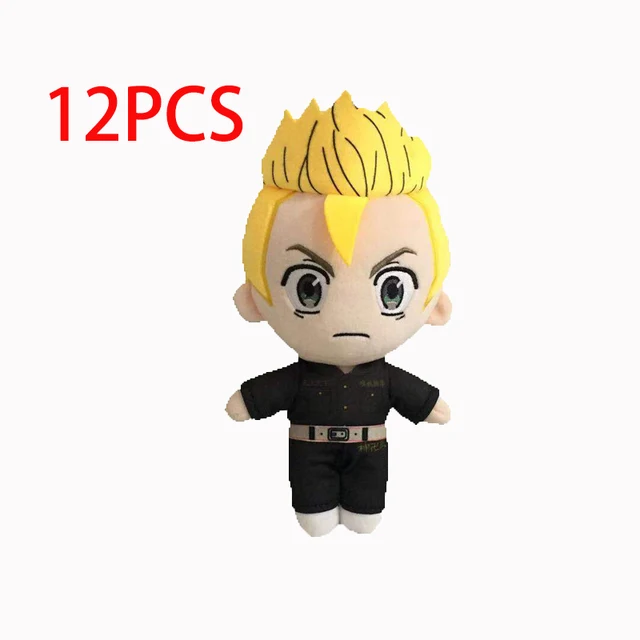 12Pcs/Lot Anime Tokyo Revengers Plush Doll Manjiro Takemichi Hinata Atsushi Plushie Toy Soft Stuffed Pillow Kids Christmas Gifts