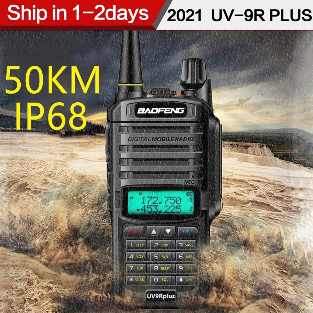 2021 Baofeng UV-9R plus Waterproof IP68 Walkie Talkie High Power CB Ham 30-50 KM Long Range UV9R portable Two Way Radio 2021 Baofeng UV-9R plus Waterproof IP68 Walkie Talkie High Power CB Ham 30-50 KM Long Range UV9R portable Two Way Radio