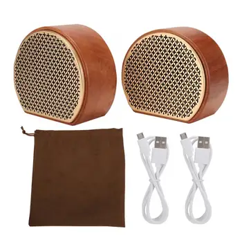 

Wood Multi-Functional Portable Wireless Connection Stereo Sound Bluetooth 4.2 Speaker for Android Smartphone