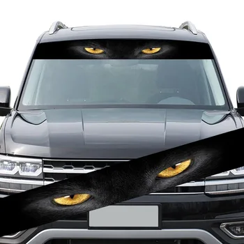

Front Car Sticker Rear PVC Windshield Decor Sunshade See-through Sun protection