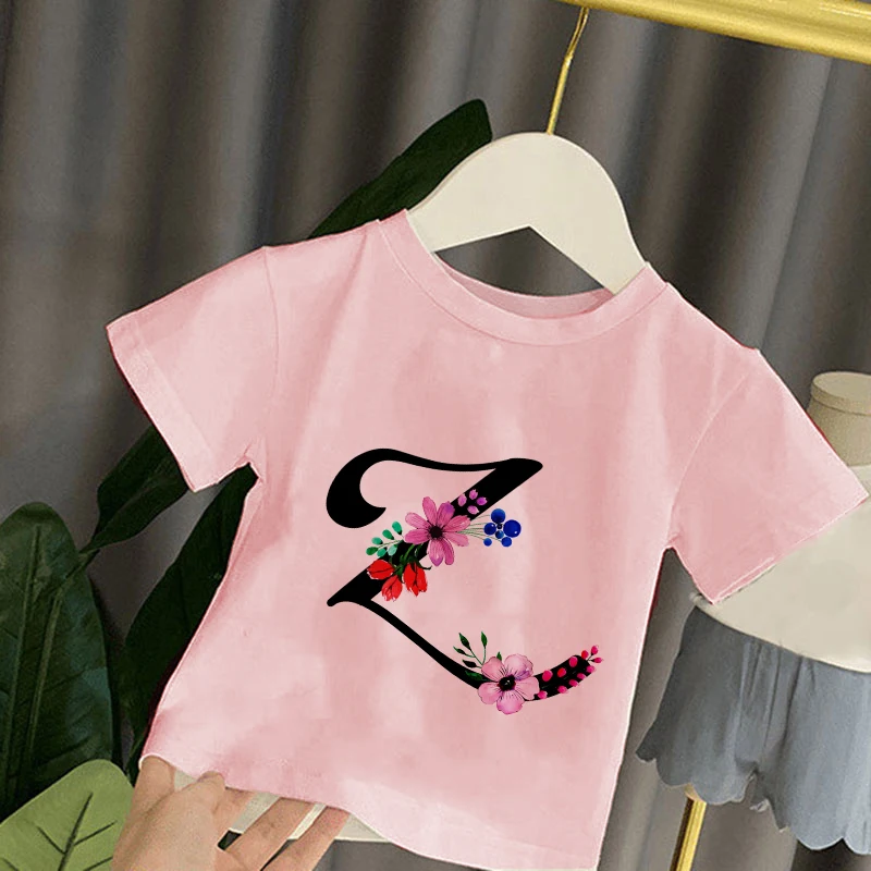 

Childrens T-Shirt Children Boy Girls Kids Kid's Shirts Child Baby Toddler Alphabet Harajuku Party Tee Tops Clothing Short Tees