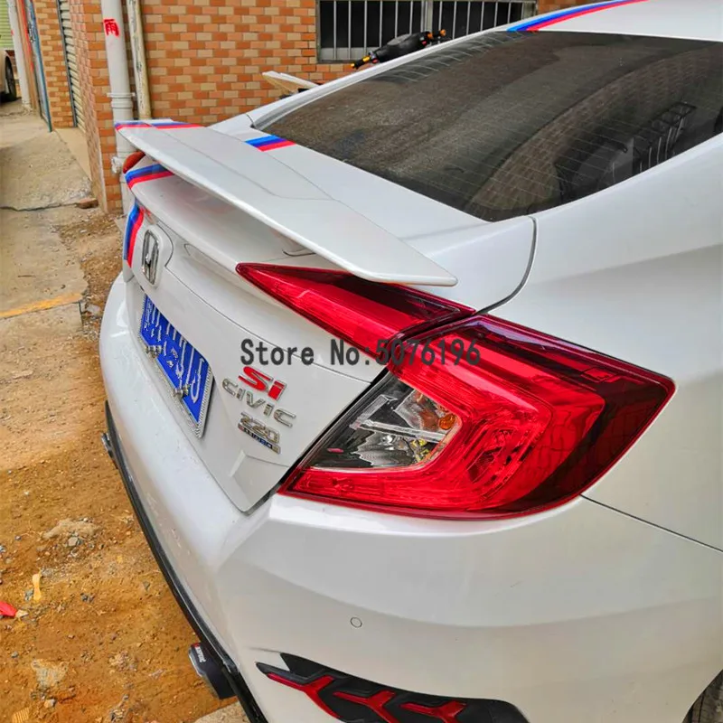 Подходит для Honda Civic 10 ABS GT stylr задний спойлер заднего крыла 16-19