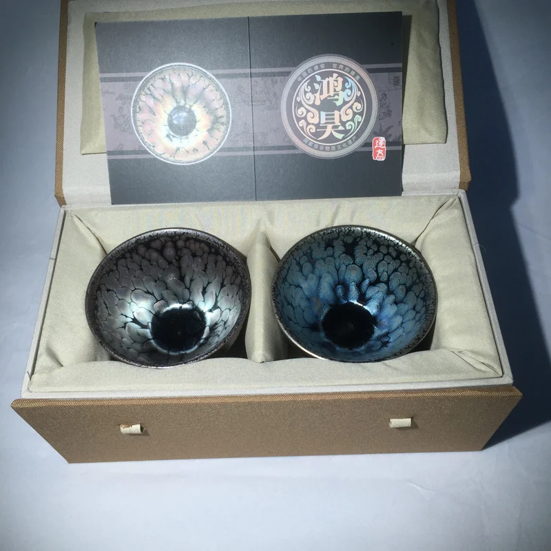 Jianzhan Double Tenmokus Cups Tea Coffee Heat Resistant Kiln Fired Tea