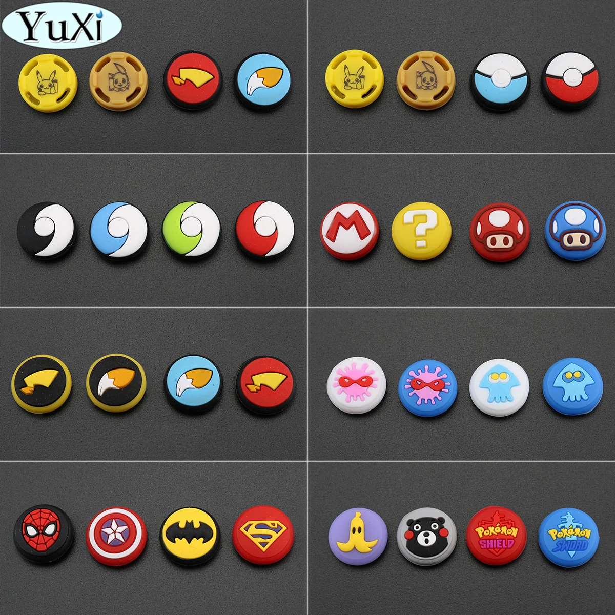 YuXi 4 шт. для Joy Con силиконовый джойстик для пальца ручка крышка чехол аналоговые колпачки для kingd переключатель Ns Joy-con ручка контроллера ручки YuXi 4 шт. для Joy Con силиконовый джойстик для пальца ручка крышка чехол аналоговые колпачки для kingd переключатель Ns Joy-con ручка контроллера ручки