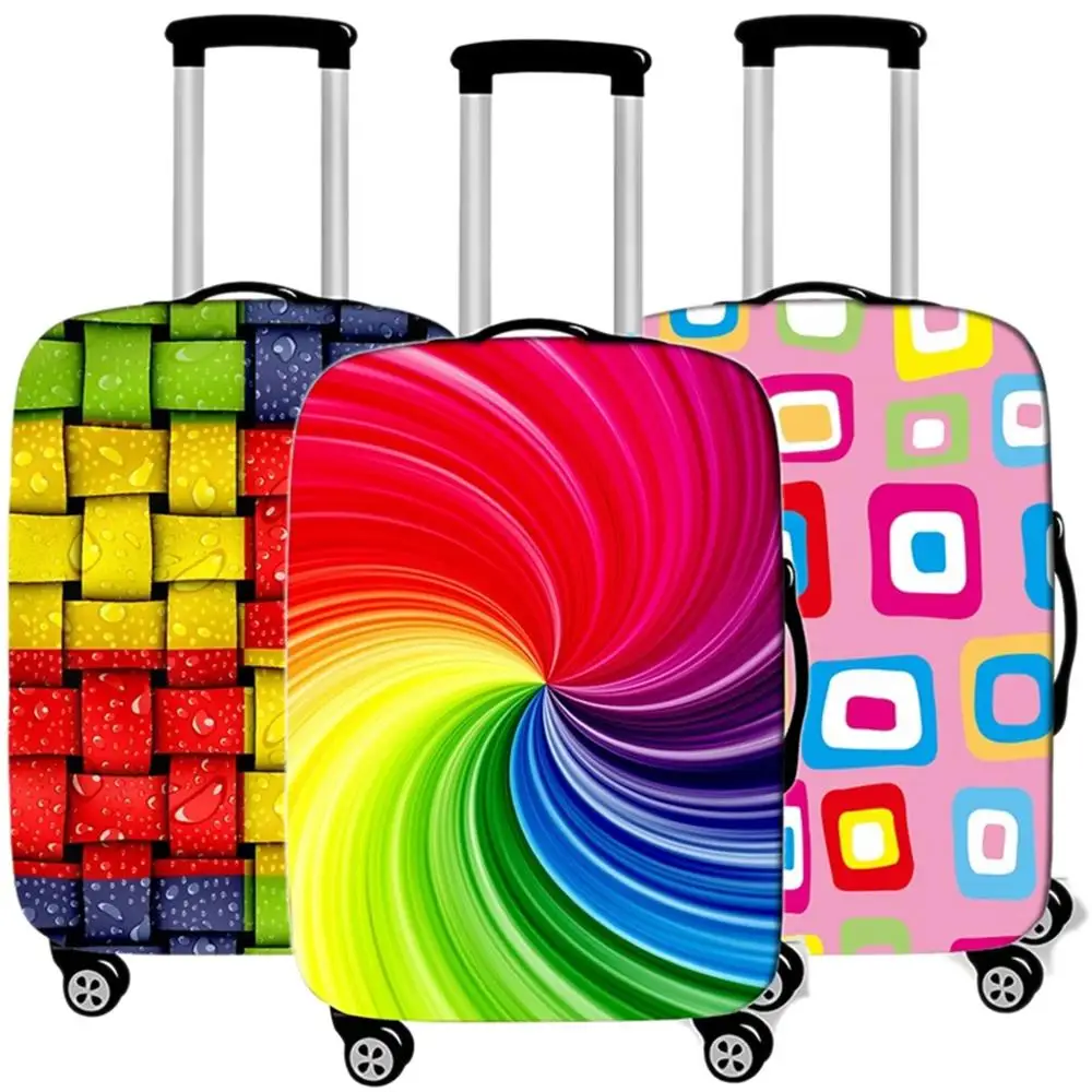 

Fashion Colorful Travel Luggage Cover Case Elastic Suitcases Dust Accessories Protective Cover Organizadores 18 To 32 Inches