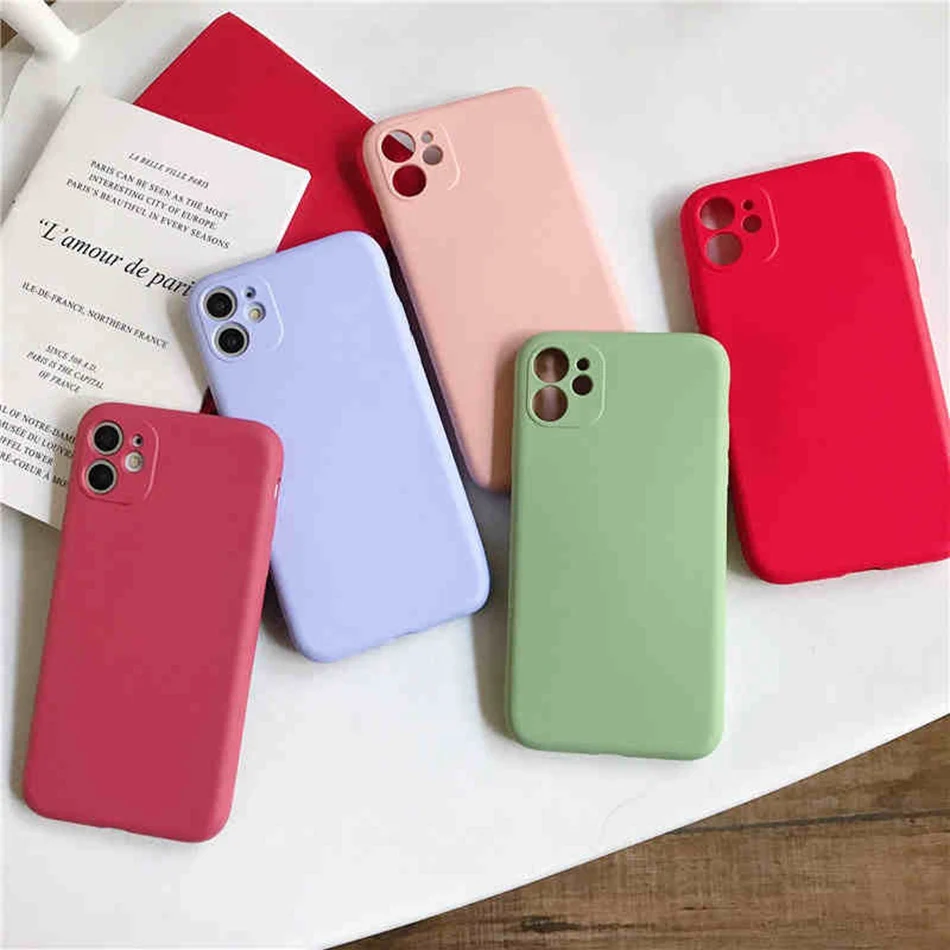 Original Liquid Silicone Case For iPhone 11 XR XS Pro Max Thin Soft Slim Cover 7 8 Plus 6s SE 2020 Coque Capa |