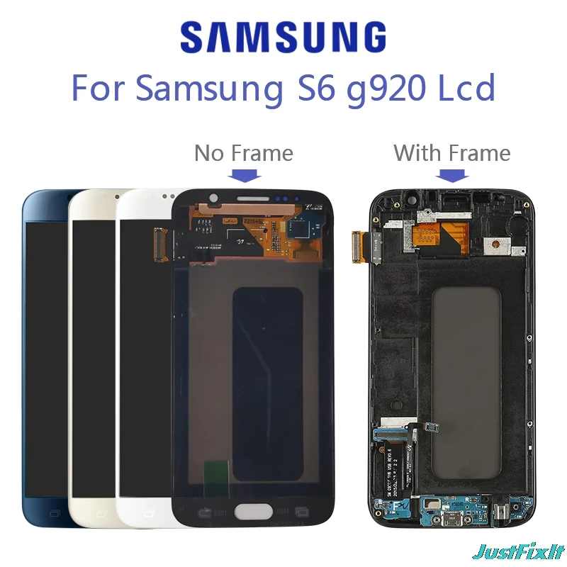 100% Original For SAMSUNG GALAXY S6 G920F G920A G920i Burn in shadow LCD Display Touch Screen Digitizer Super Amoled Replacement|Mobile Phone LCD Screens| - AliExpress