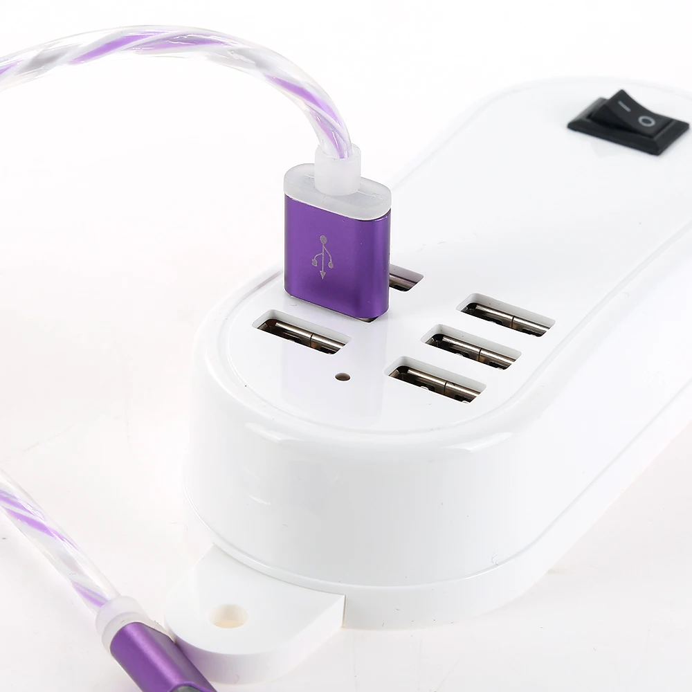 6 Порты и разъёмы портативный usb-концентратор настольное настенное зарядное устройство переменного тока Мощность адаптер EU/UK/US разъем слота для зарядки удлинитель