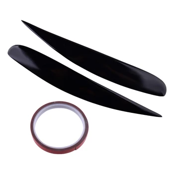 

2pcs/set Black Headlight Eyelids Eyebrows Protector fit for Vauxhall Corsa D VXR 2006 2007 2008 2009 2010 2011 2012 2013 2014