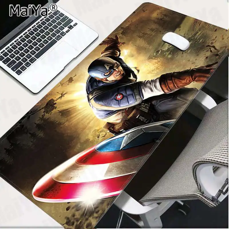 Maiya свой собственный коврик Marvel Капитан Америка Капитан геймер игровые коврики коврик для мыши большой коврик для мыши клавиатуры коврик