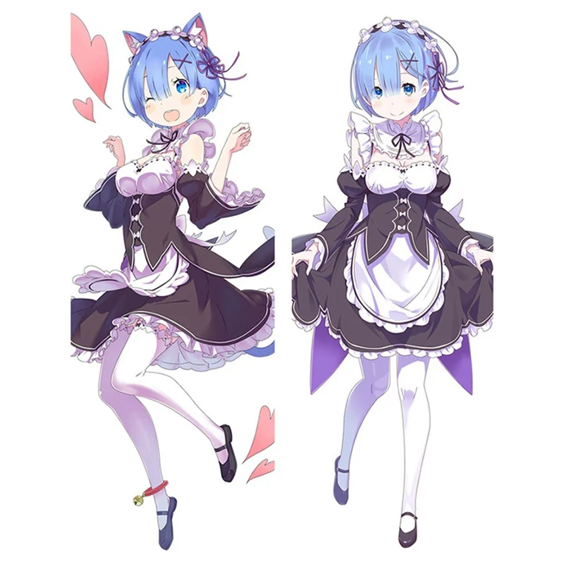 Наволочка с аниме жизнь в другом мире от Zero Rem Ram Dakimakura Милая наволочка для тела