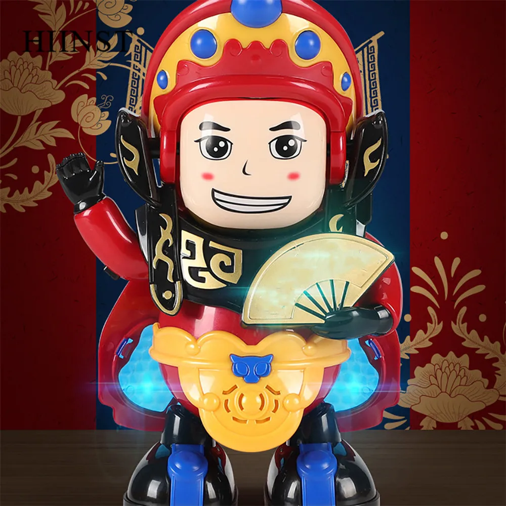 HIINST забавные игрушки для детей, Электрический робот, опера, лицо, мультфильм, светильник, игрушки для детей, прекрасный китайский мемориал, музыка, танец, робот, игрушки