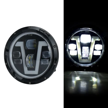 

7" LED Headlight Motorcycle Round Headlamp Turn Signal Indicator LED Light Bulb for Honda Driving Lamp Motorcycle Accessories