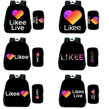 

Likee Children School Backpack Bags Backpack with Penil Case Boys Girls Boys School Bags 2 Sets Student Backpack LIKEE bag