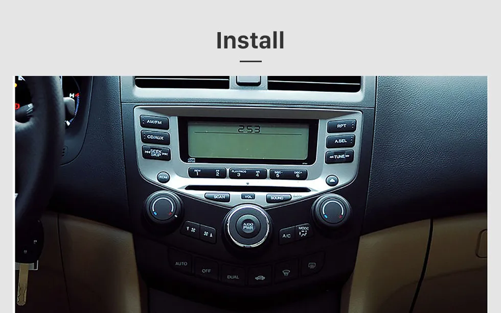 Clearance Seicane RAM 2GB ROM 32GB Android 9.1 Car Radio GPS Navigation For Honda Accord 7 2003-2007 car multimedia player Auto Stereo 1