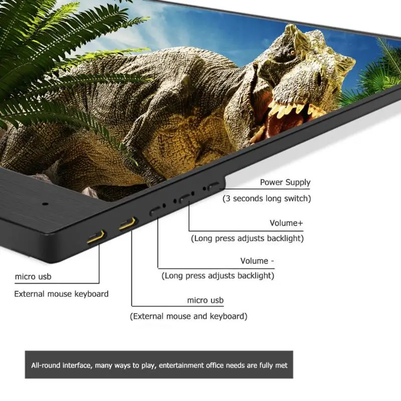 13,3 дюймов 1080P HD портативный монитор usb type-C HDMI экран дисплея для PS4/Xbox тонкой четкой и тонкой живописи качества