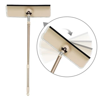 

360 degree Swivel Microfiber Window Cleaner Window Cleaning Brush Window Squeegee Glass Cleaner with Telescopic Handle