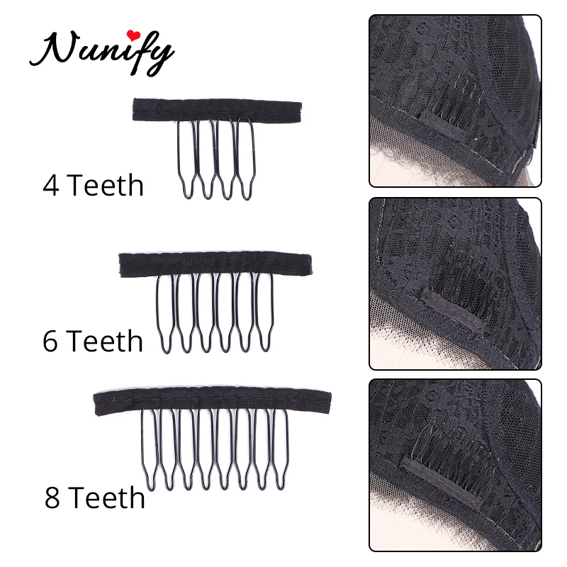 Stainless Steel Hair Wig Cap Combs Stainless Steel Wig Accessories Black Clips Aliexpress