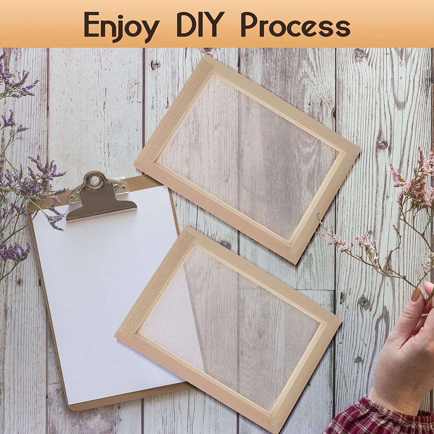 Paper Making Frame Screen Diy Wood Paper Making Papermaking Mould Crafts  Handcraft Paper Recycling Tools Wooden Deckle 20x30cm