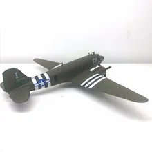 1/100 специальный литой металл Дуглас C-47 Второй мировой войны транспортный истребитель моделирование модель домашний дисплей коллекция игрушек для