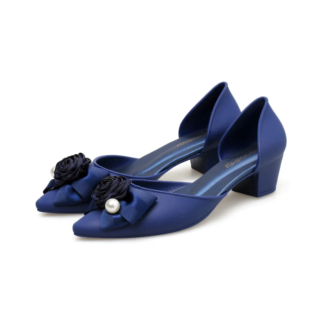 

2019 New Spring And Autumn Shallow Mouth Low To Help Pointed Fashion Bow Design Soft and Comfortable Ladies Single Shoes