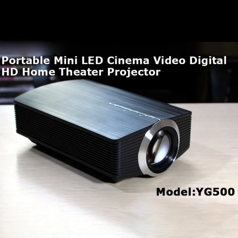 YG500 проектор домашний HD поддерживает 1080P Мультимедийный портативный проектор для домашнего кинотеатра Кино Ночная игра
