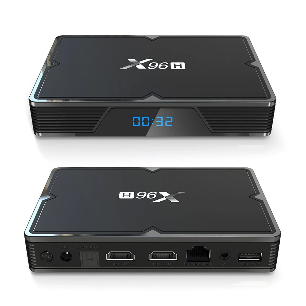  X96H Android 9.0 TV Box 4GB 64GB H603 Quad core 6K 2.4G 5G Dual Wifi BT4.1 Google Player Youtube Se