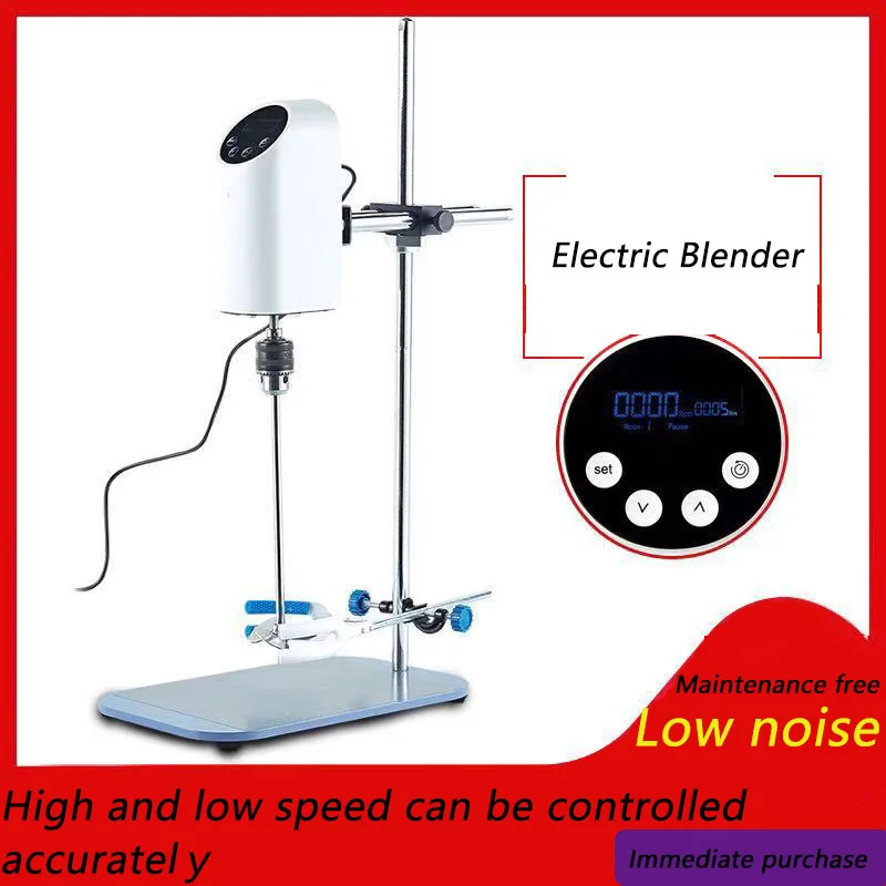 

Top Mounted Digital Display Laboratory Timing Speed Control Mechanical Disperser Emulsifying Machine Mixing Machine