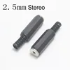 2pcs 2.5mm / 3.5mm 2Pin 3Pin 4Pin Audio Plug Mono Setreo Headset jack Headphone Connector Microphone DIY Parts Black ► Photo 3/6