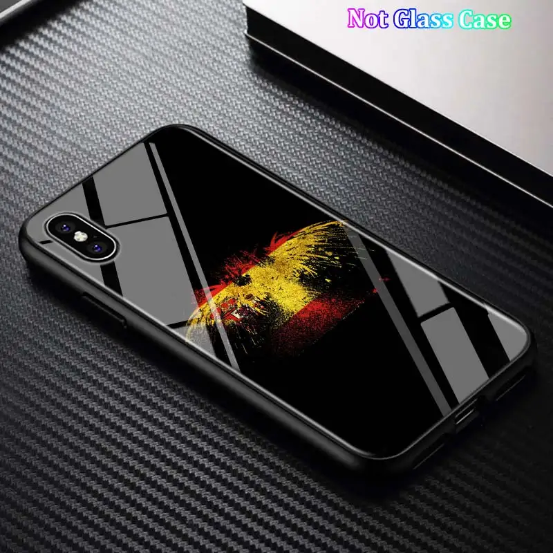 Черный чехол для iPhone 11 11Pro Max испанские национальные флаги для iPhone X XR XS Max 8 7 6 6S Plus 5S глянцевый чехол для телефона - Цвет: Style 04