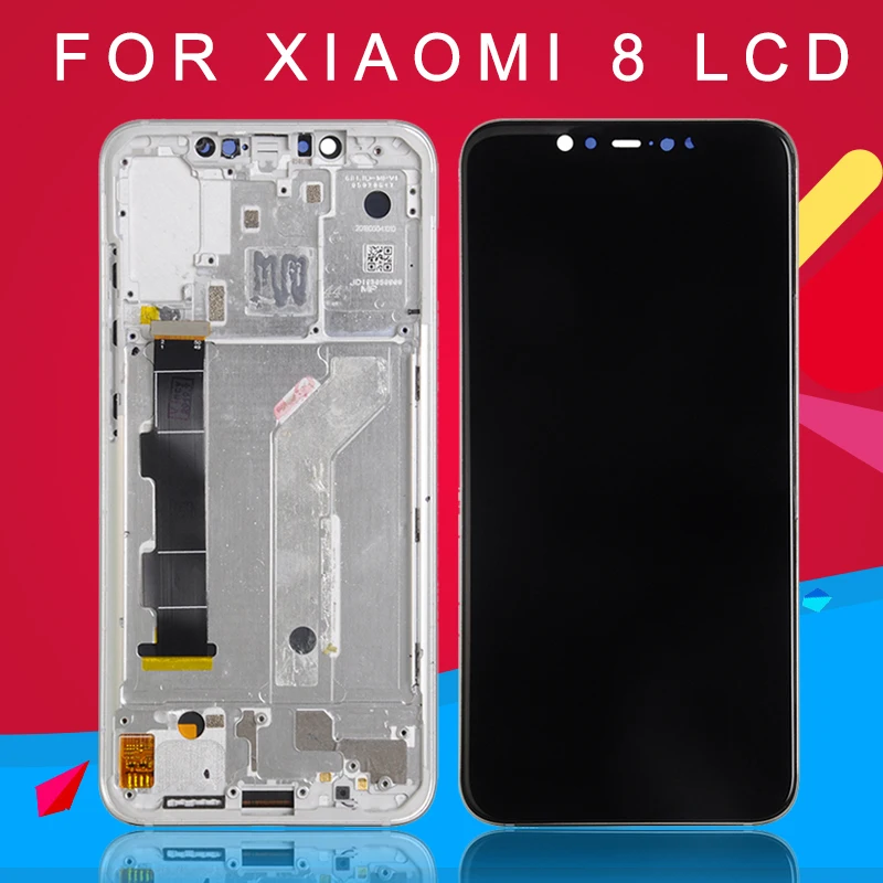 

Dinamico 6.21Inch LCD Screen For Xiaomi Mi 8 LCD MI8 Display Digitizer Assembly Touch Screen With Frame Replacement Parts