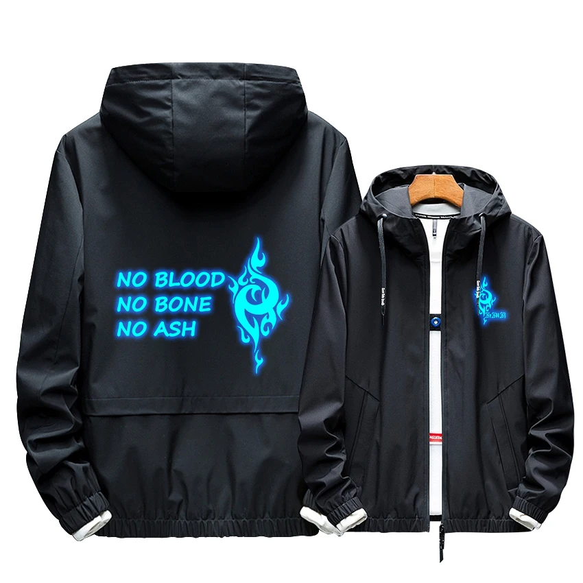 

K MISSING KINGS Cosplay Hoodie Isana Yashiro Yatogami Kuroh Noctilucent Print Zipper Fashion Winter Warm Sport Coat Thick Jacket