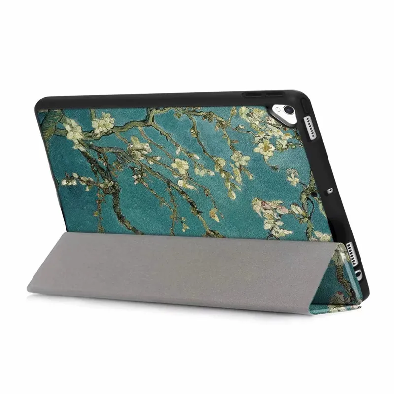 Модный чехол для iPad 10,2 с держателем для карандашей Tri-складной мягкий чехол для планшета из ТПУ для iPad 7th Gen A2200 A2198 A2232
