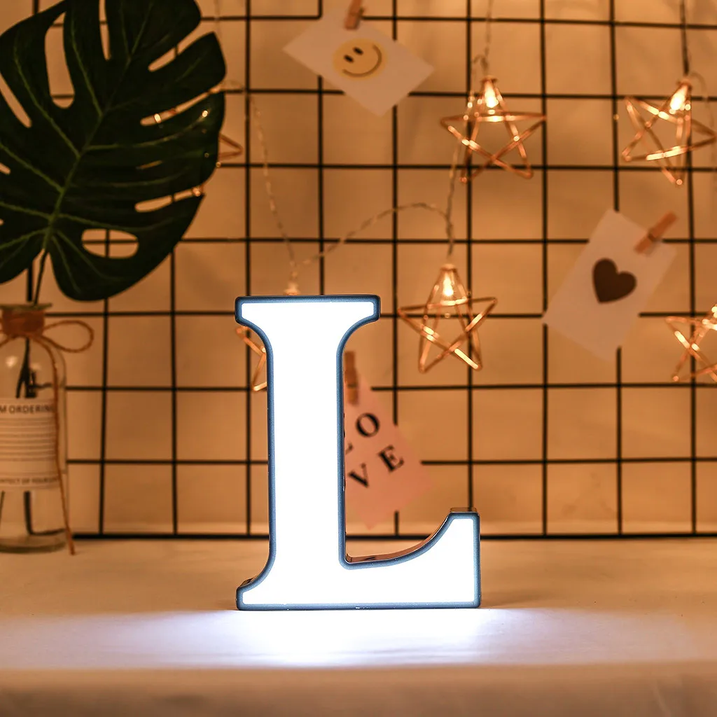 CARPRIE креативный Алфавит Marquee знак светильник 3D светящиеся буквы ночной Светильник s Крытый Настенный ночной Светильник Свадебная вечеринка Декор