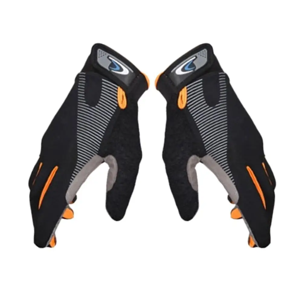 black orange Зимние перчатки для работы на открытом воздухе, перчатки для пешего туризма, велосипеда, велосипедные перчатки для мужчин и женщин, теплые противоскользящие и сенсорные перчатки на День святого Валентина - Цвет: black orange