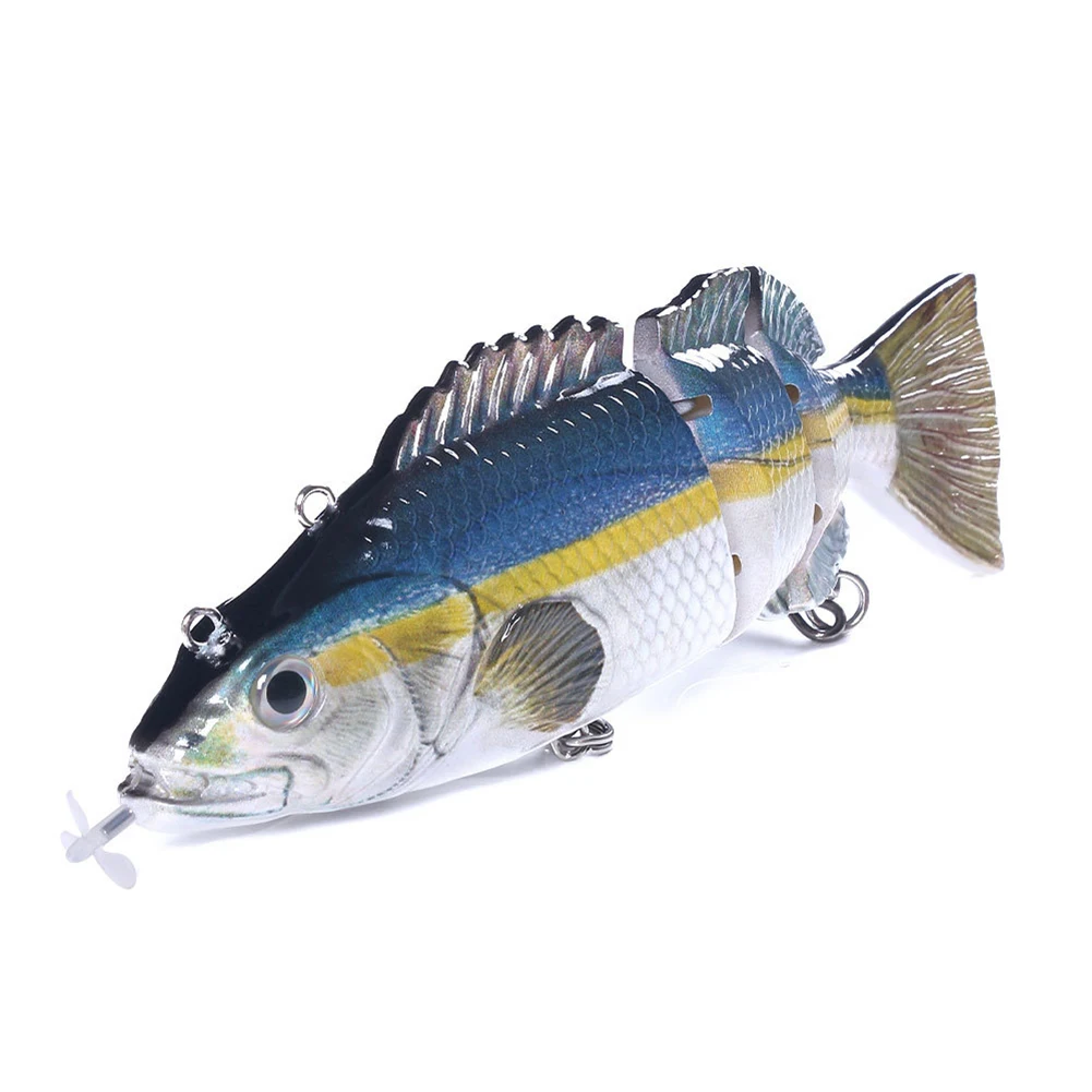 Segmentos de Natação Wobblers para 4 Robótico Elétrico Natação Pesca Iscas Usb Recarregável Piscando Led Luz Isca 13 Iscas artificiais