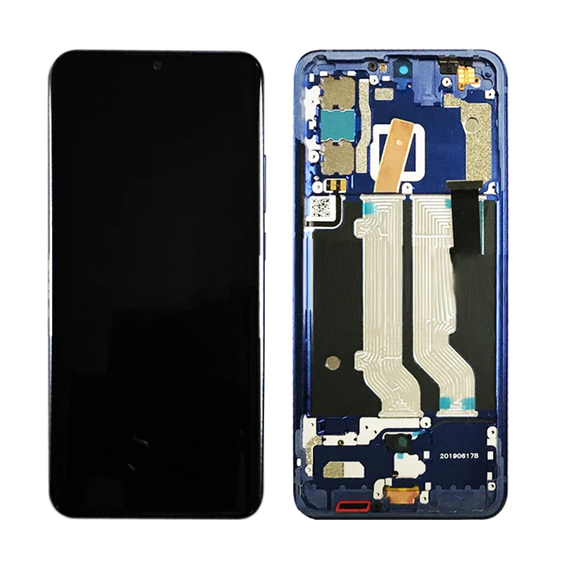 6,4" AMOLED lcd для zte Axon 10 Pro 5G/4G lcd дисплей сенсорный экран дигитайзер отдел в сборе с рамкой