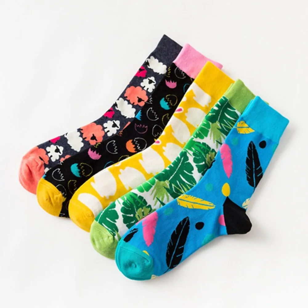 Женские носки с кактусами Harajuku хлопковые для девочек Chaussettes Femme|Носки| |