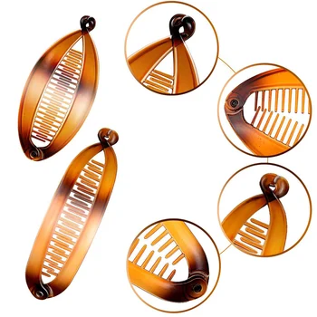 

8pcs/set Styling Tools Women Girls Accessory Vintage Banana Hair Clip Portable Vertical Claw Stretchable Headware Comb Fashion