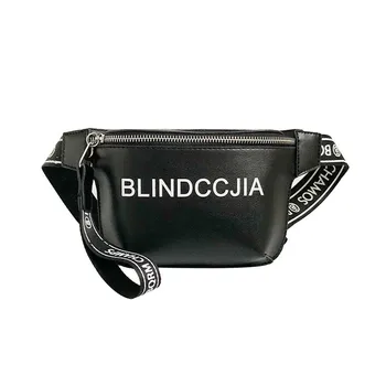 

Waist Bag Women PU Leather Fanny Pack Fashion Belt Bag Women Phone Pouch Casual Black Chest Bags Girls Shoulder Bags #L10